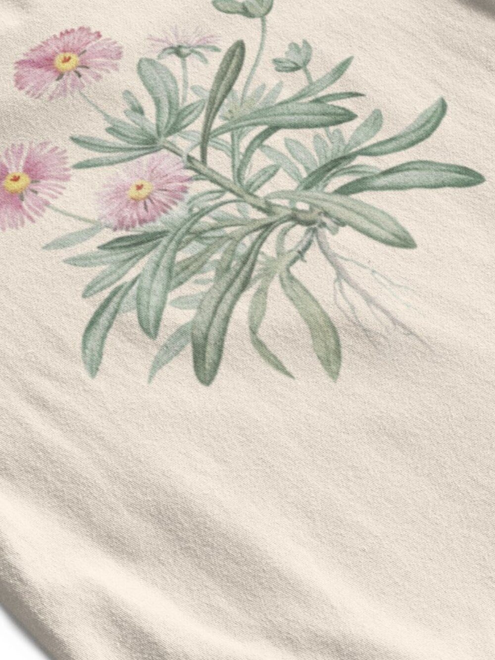 Livingstone Daisy Vintage Floral Print Short Sleeve Graphic Tee T-shirt S-XXL - Picture 2 of 5